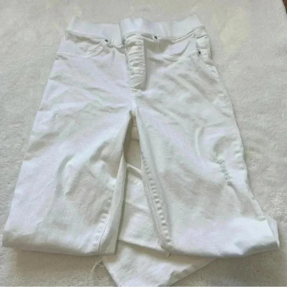 SPANX White Distressed Skinny Jean Leggings Size s - Picture 4 of 14